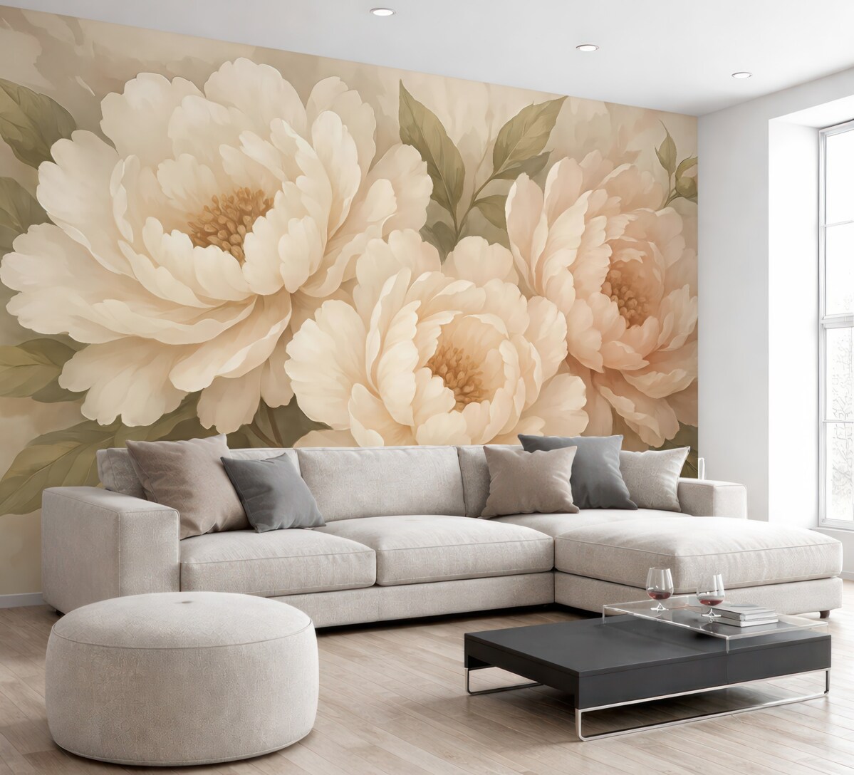 Fototapeta Kwiaty w stylu vintage.