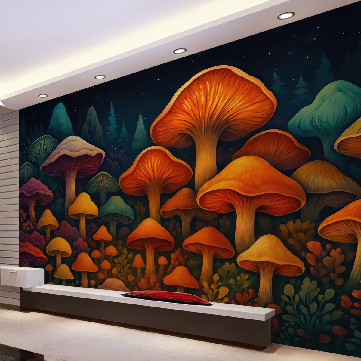 Fototapeta Wielobarwne grzyby.