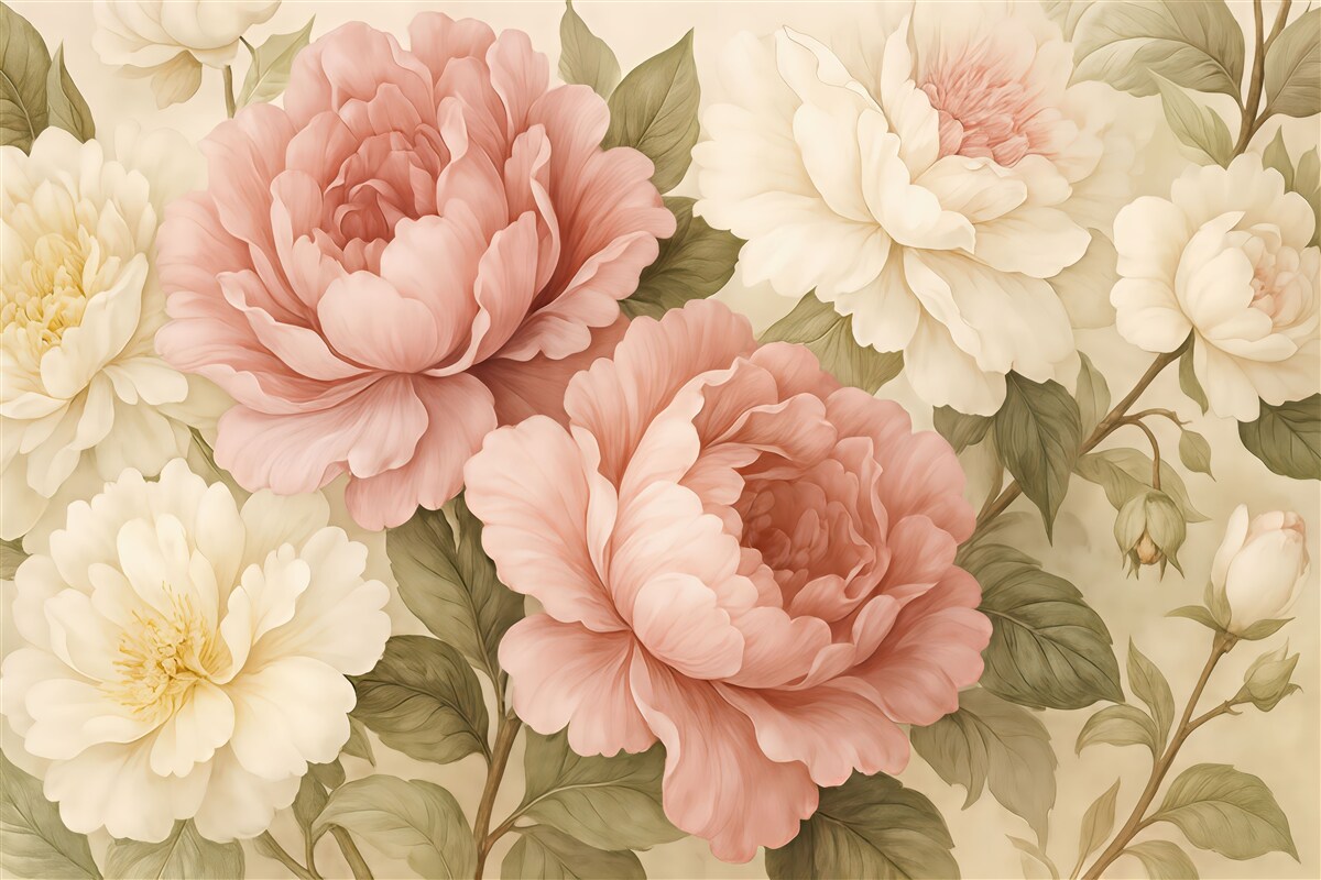 Fototapeta Różowe hortensje.