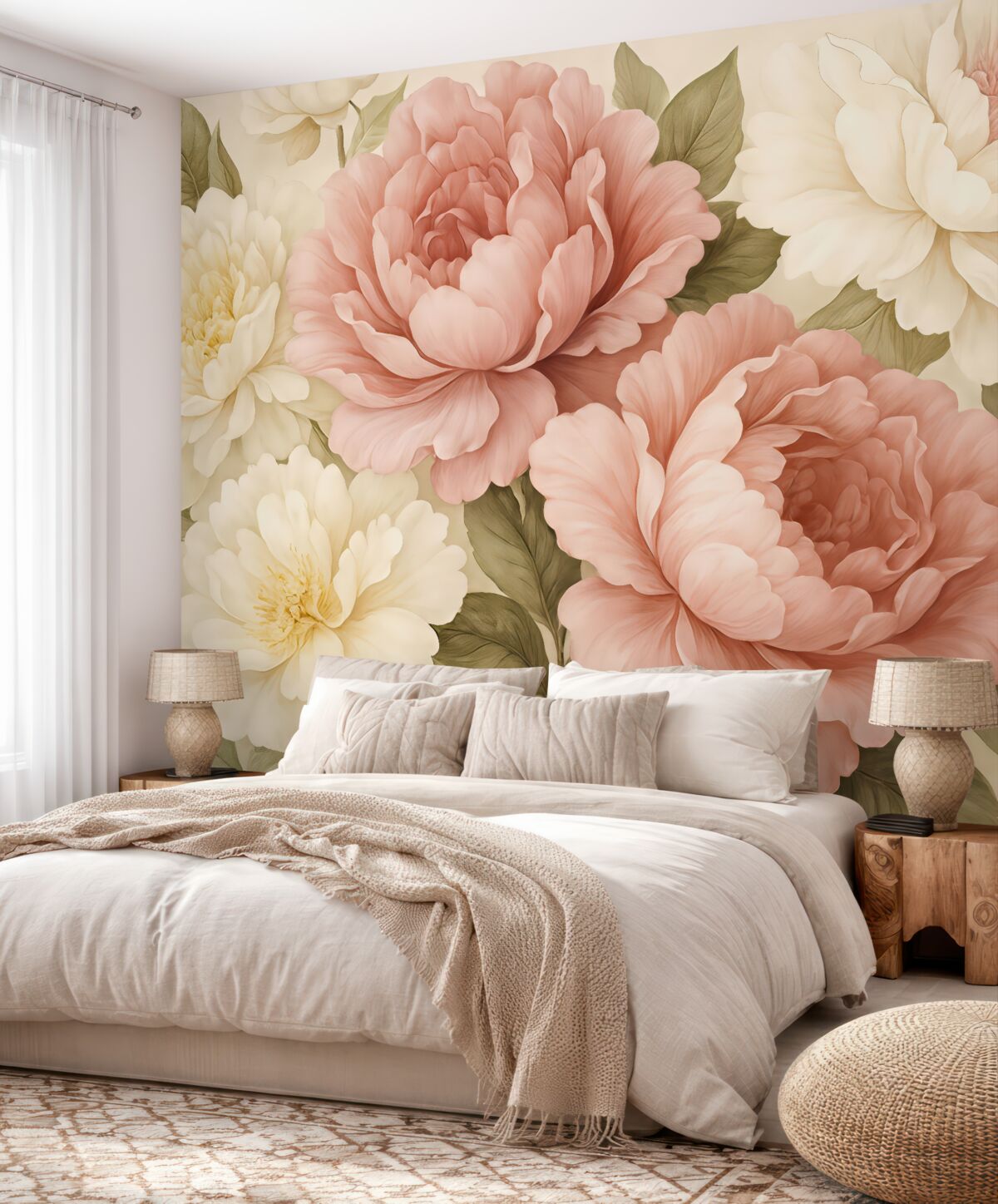 Fototapeta Różowe hortensje.