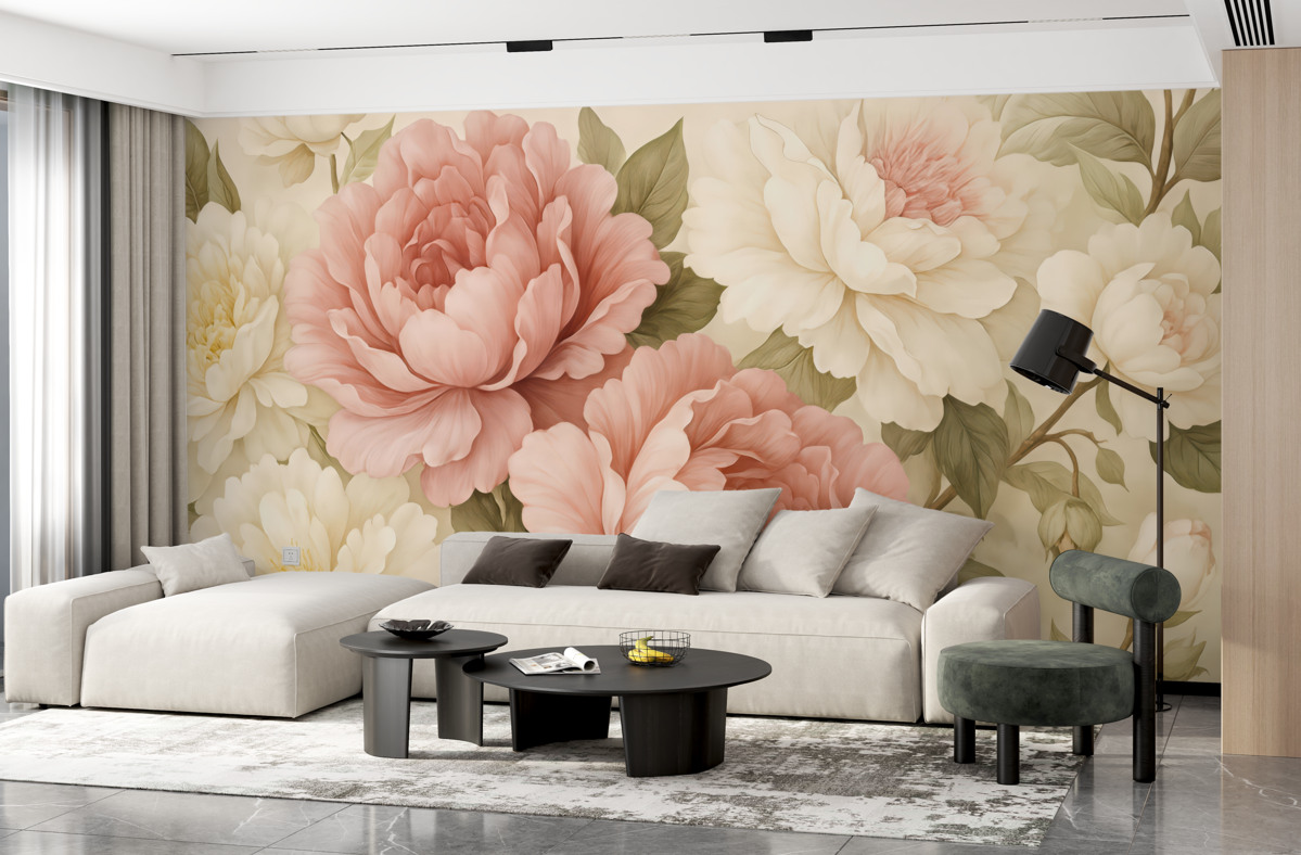 Fototapeta Różowe hortensje.