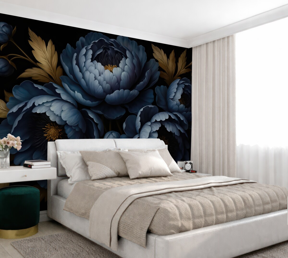 Fototapeta Niebieskie piwonie.