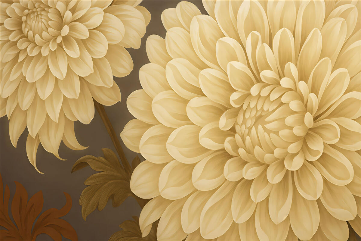 Fototapeta Ogromne dalie.