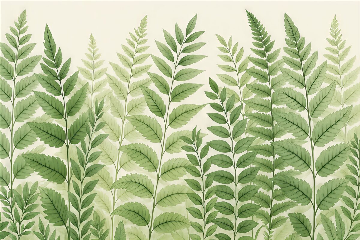 Fototapeta Liście szmaragdowej barwy.