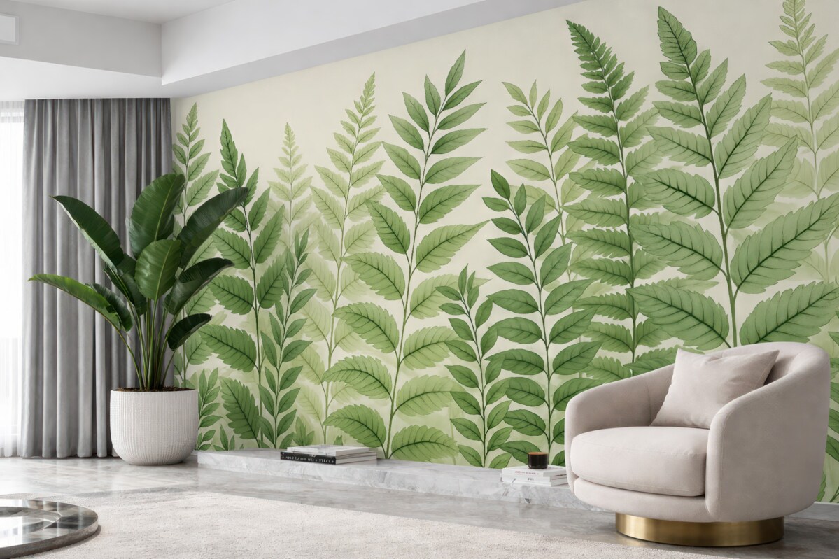 Fototapeta Liście szmaragdowej barwy.