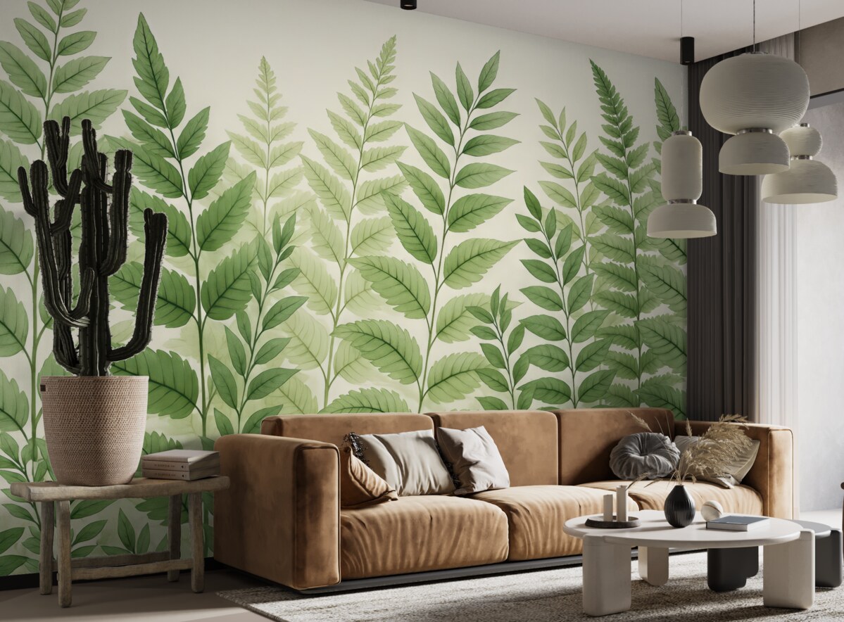 Fototapeta Liście szmaragdowej barwy.