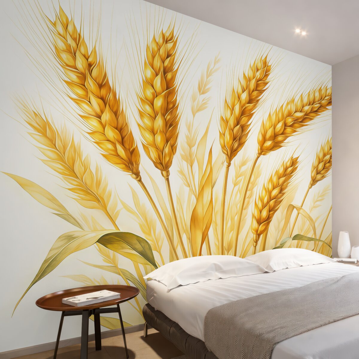 Fototapeta Akwarela z kłosami pszenicy.