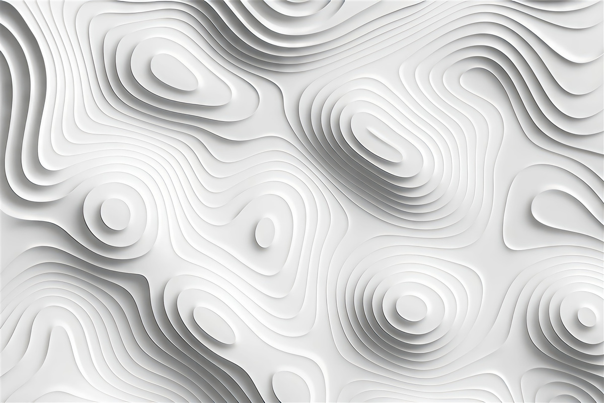 Fototapeta Jasny abstrakcyjny wzór falujących wielowarstwowych warstw.