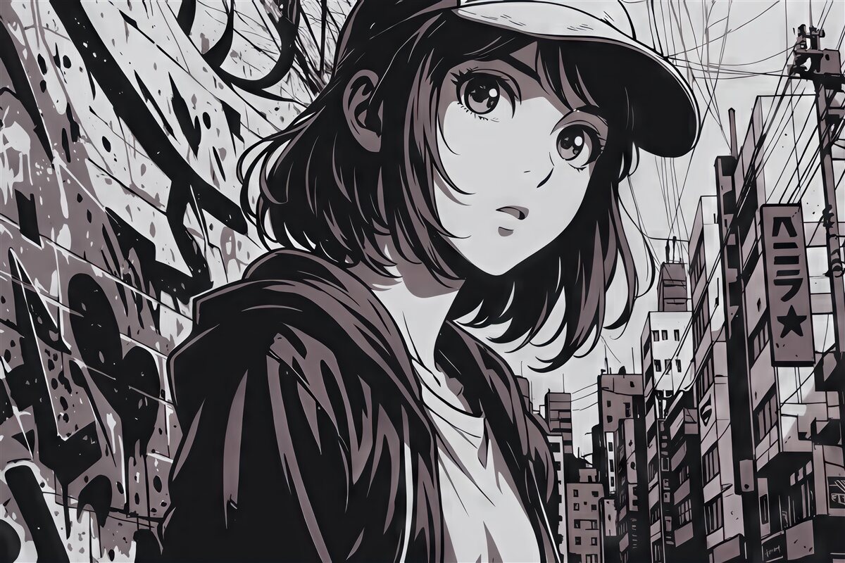 Fototapeta Kobieta z anime