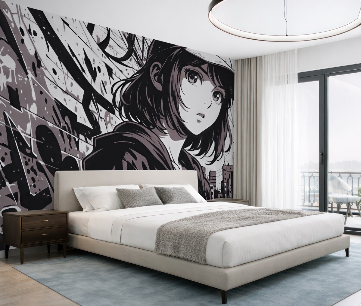 Fototapeta Kobieta z anime