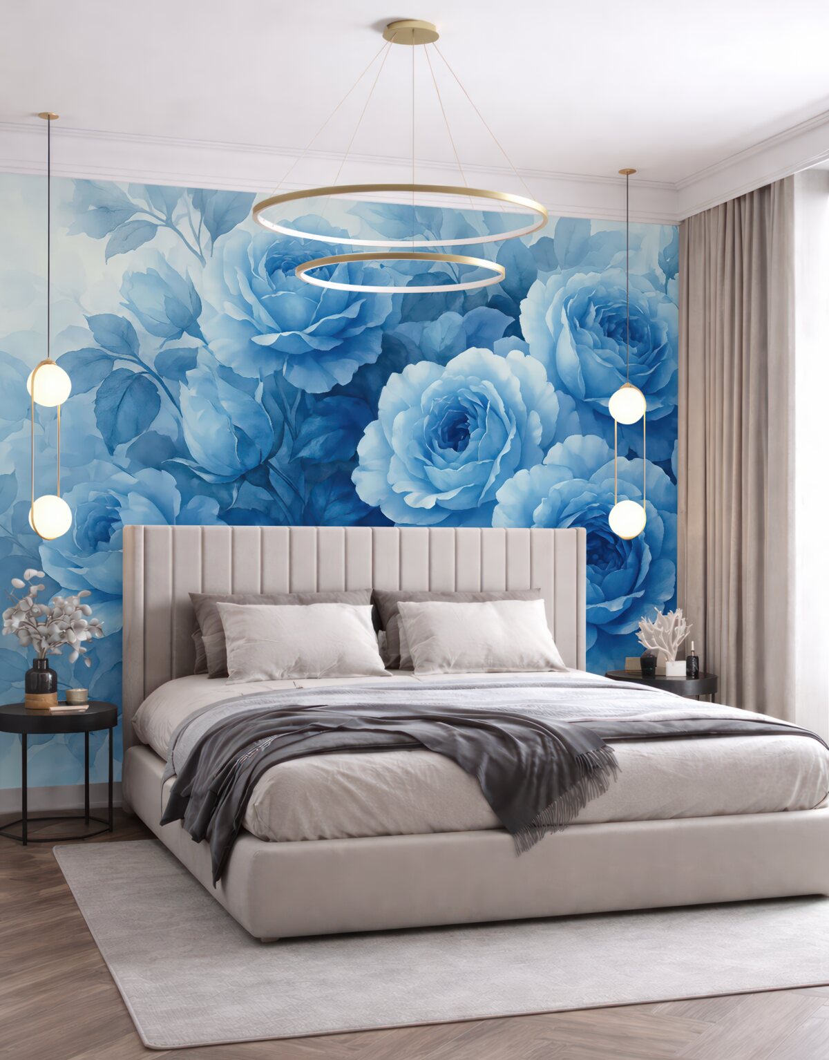 Fototapeta Niebieskie róże