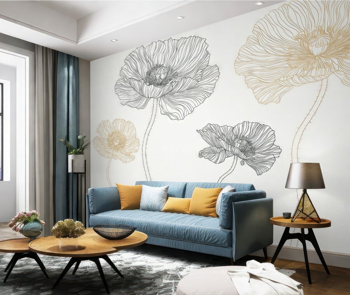 Fototapeta Maki z rysunkami.