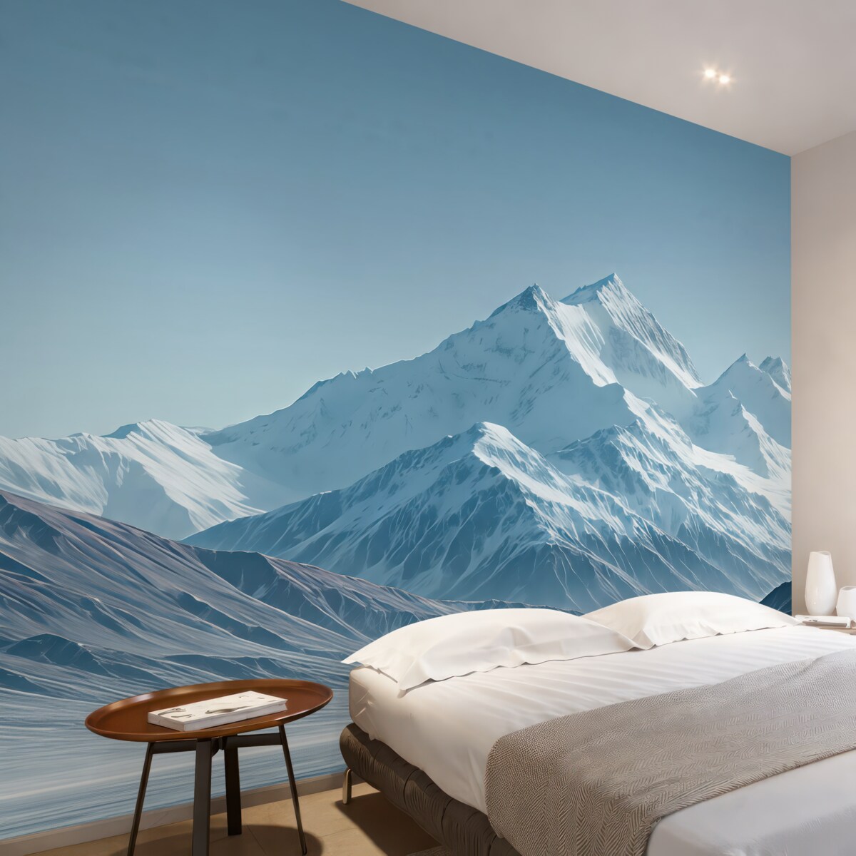 Fototapeta Zimowe niebieskie szczyty.