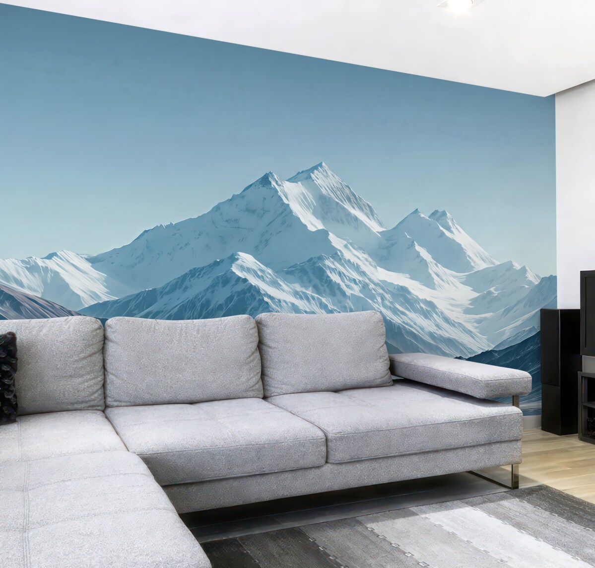 Fototapeta Zimowe niebieskie szczyty.