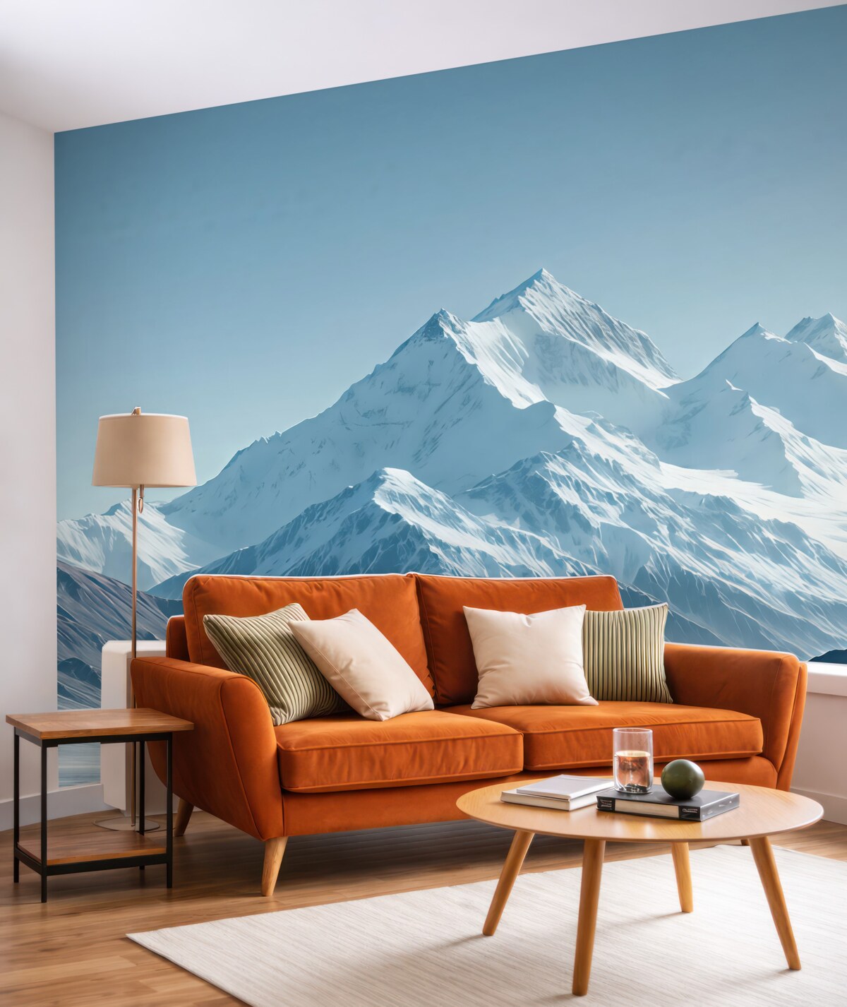 Fototapeta Zimowe niebieskie szczyty.