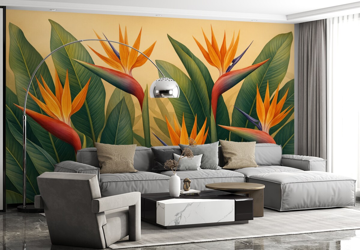 Fototapeta Ciepły tropikalny kwiatek.