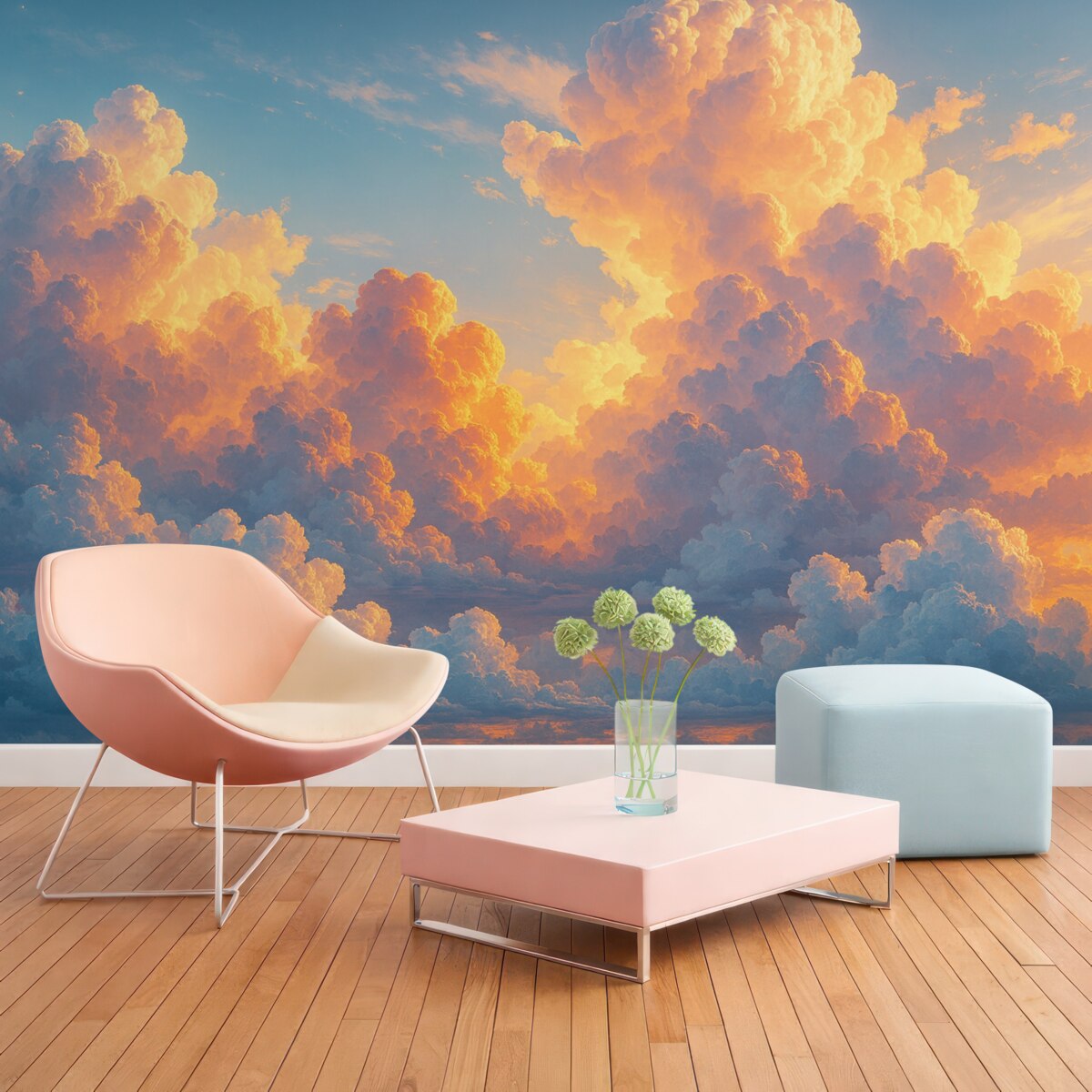 Fototapeta Wielobarwne chmury.