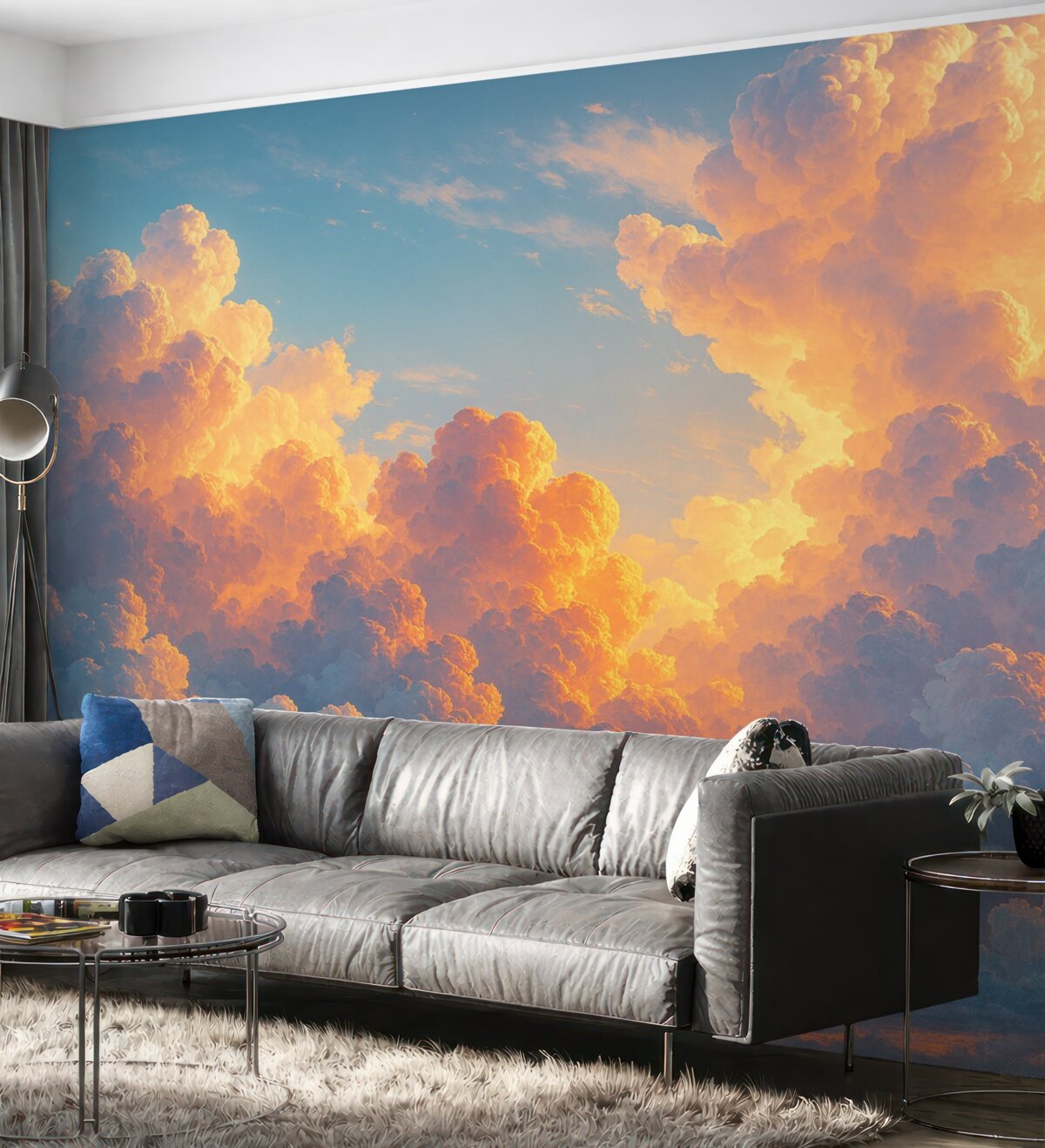 Fototapeta Wielobarwne chmury.