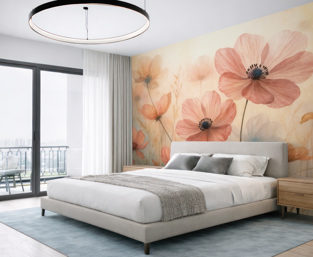 Fototapeta Kwiaty w odcieniu różowym.