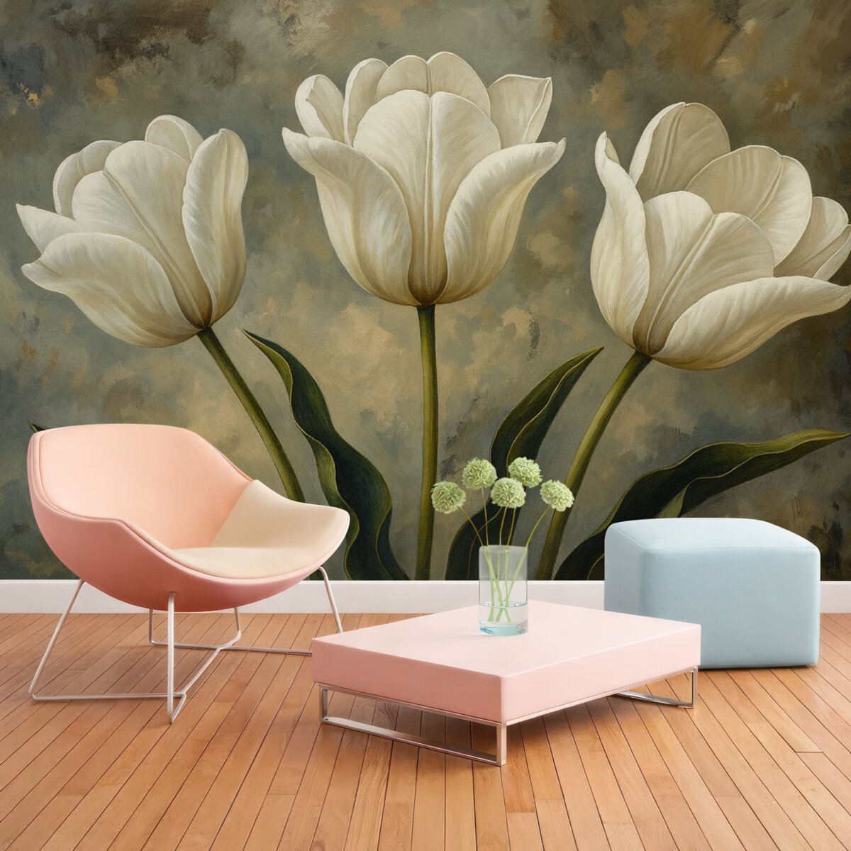 Fototapeta Tulipany w kolorze białym.