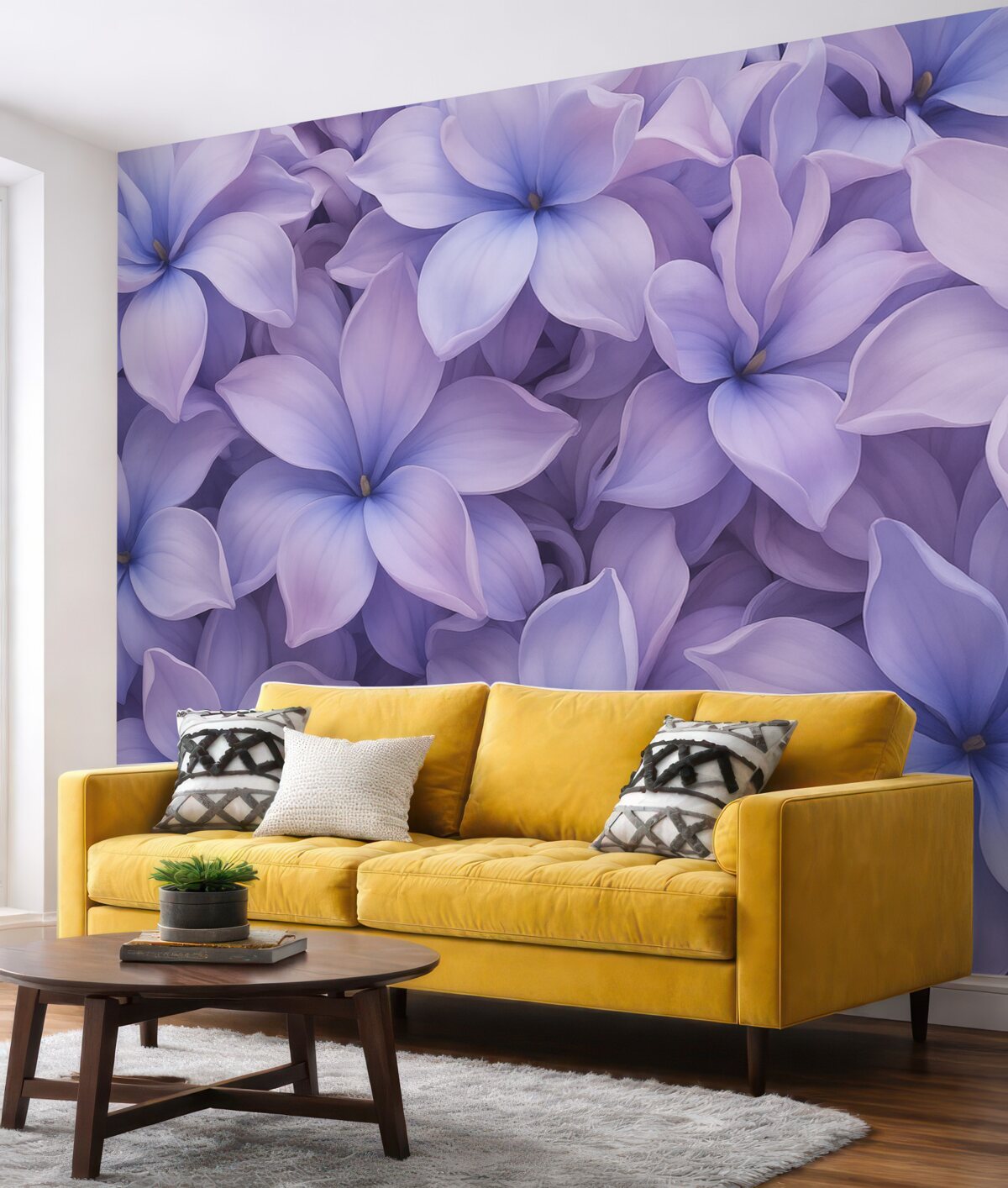 Fototapeta Kwiaty hiacyntu, barwa niebieskofioletowa.