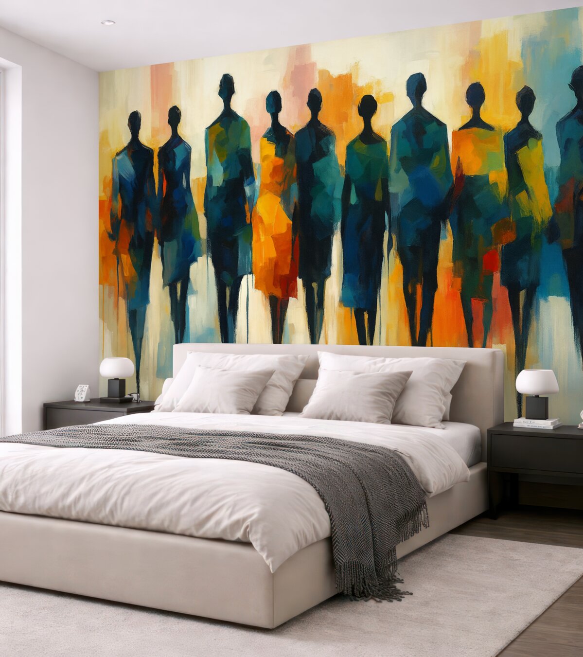 Fototapeta Postacie abstrakcyjnych osób.