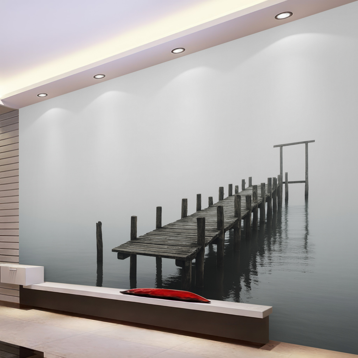 Fototapeta Molo w mgłę.