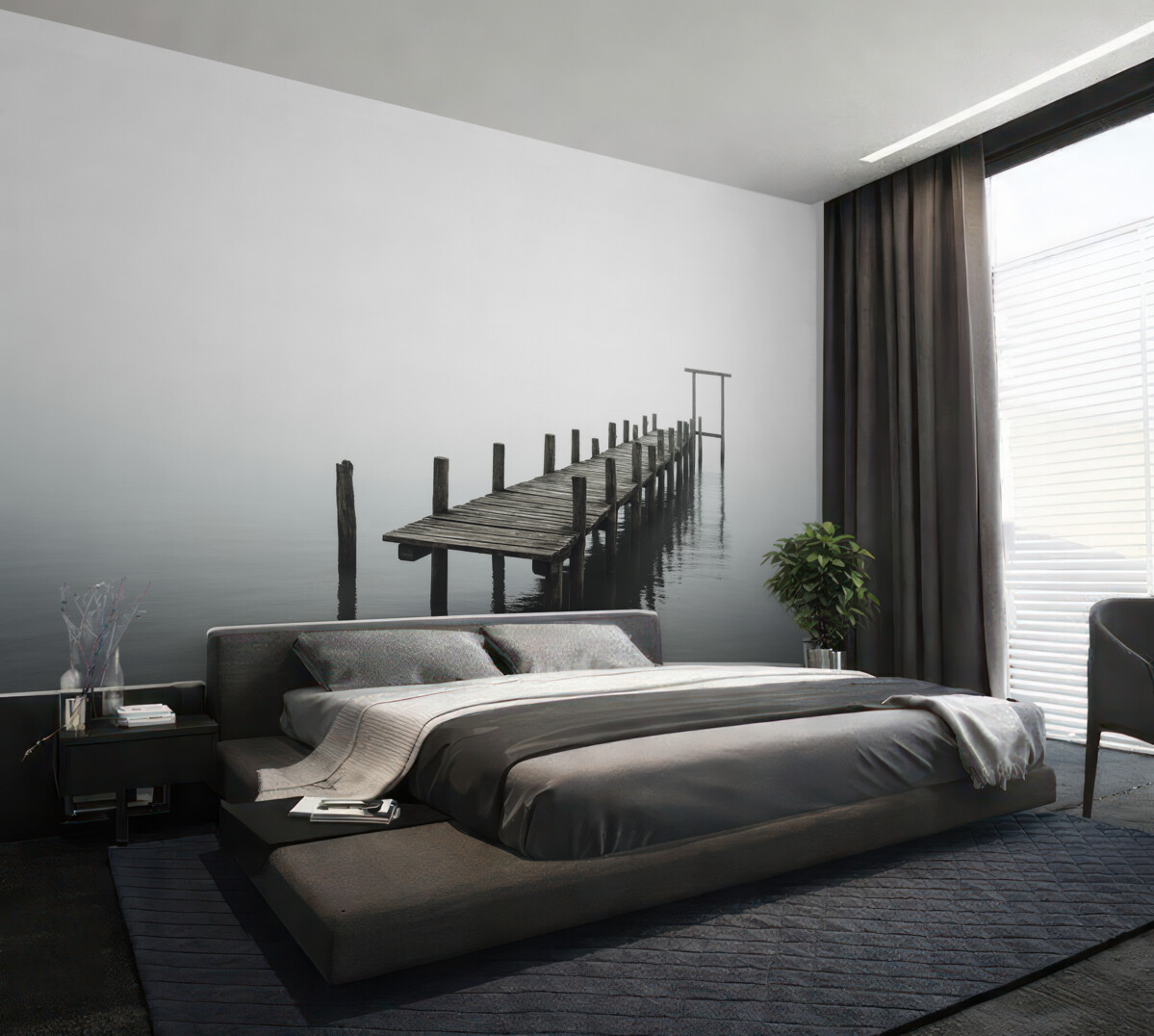 Fototapeta Molo w mgłę.