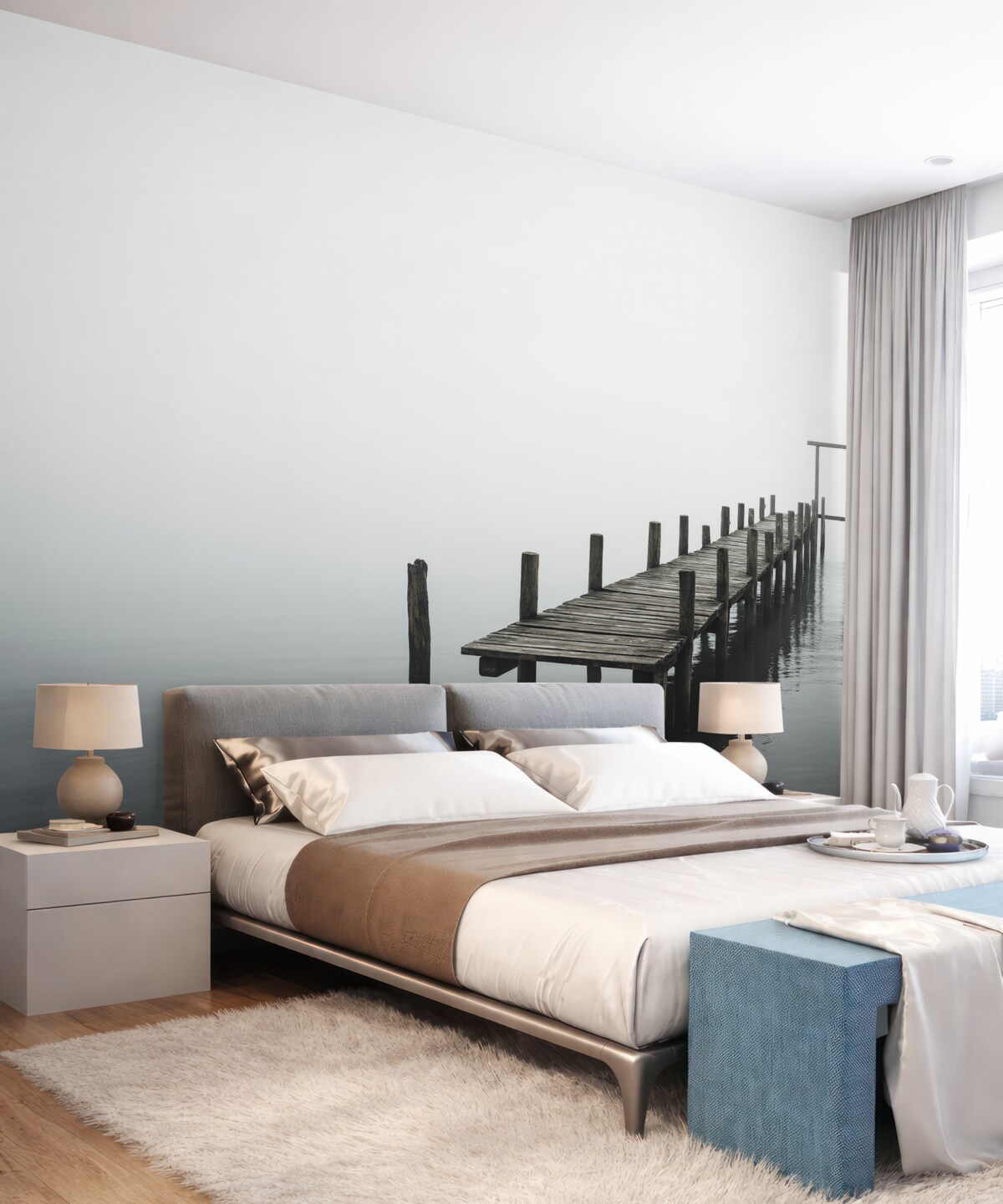 Fototapeta Molo w mgłę.