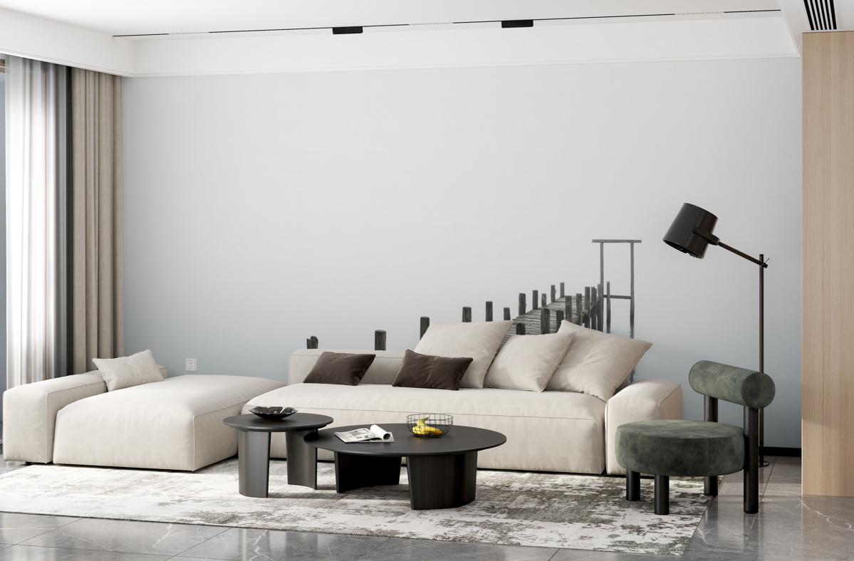 Fototapeta Molo w mgłę.