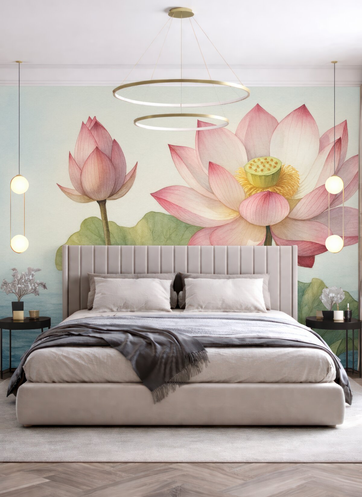 Fototapeta Lilia wodna na powierzchni wody.