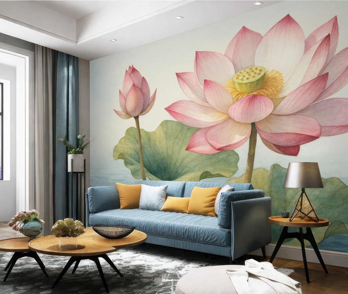 Fototapeta Lilia wodna na powierzchni wody.