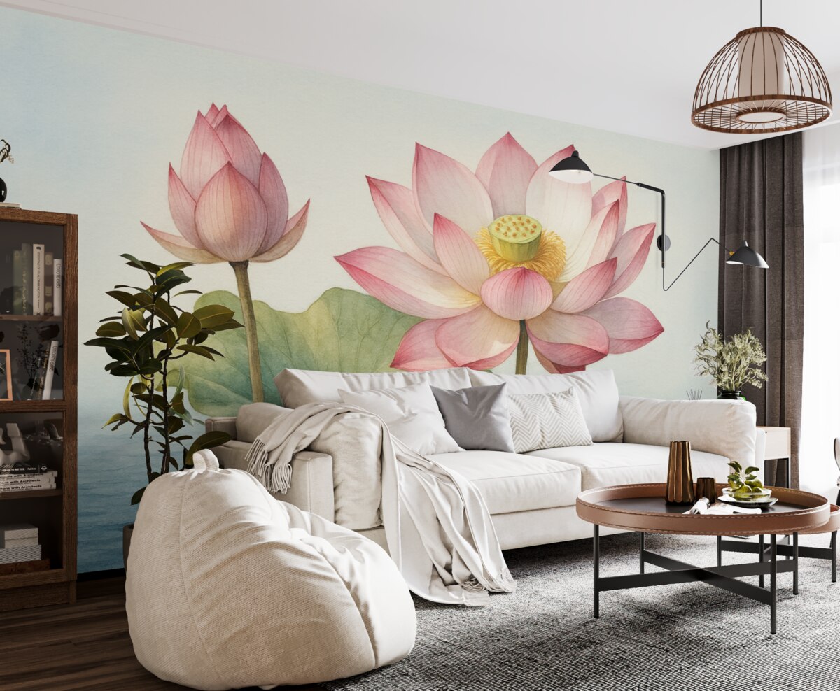 Fototapeta Lilia wodna na powierzchni wody.