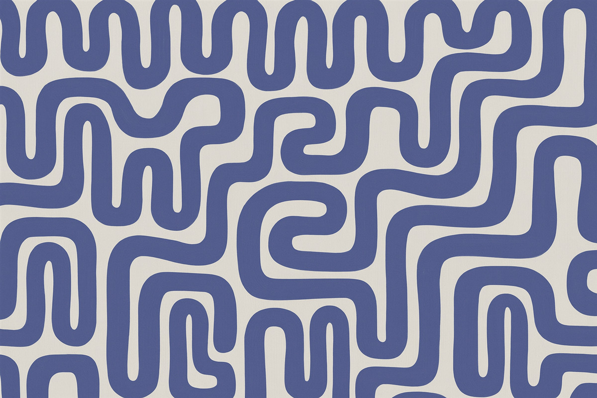 Fototapeta Błękitne linie nawijania