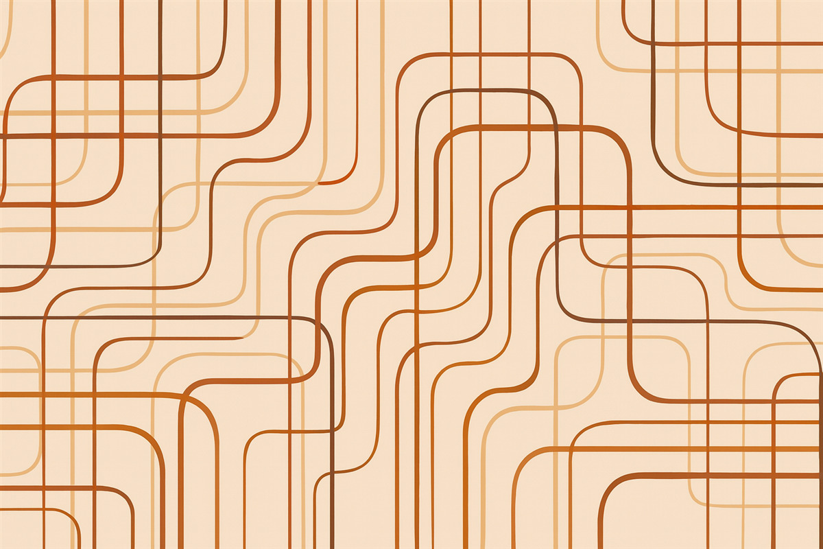 Fototapeta Odcinki geometryczne.