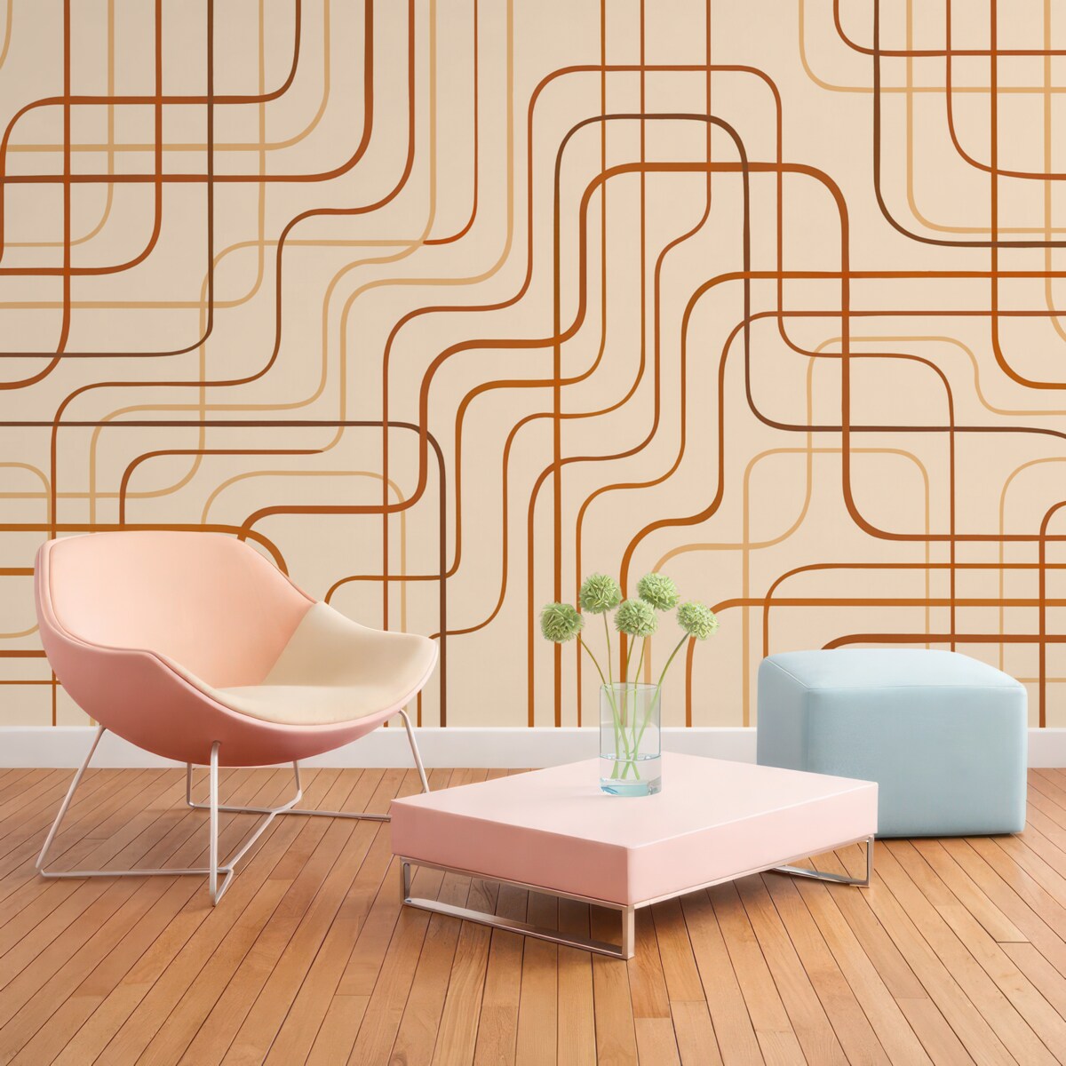 Fototapeta Odcinki geometryczne.