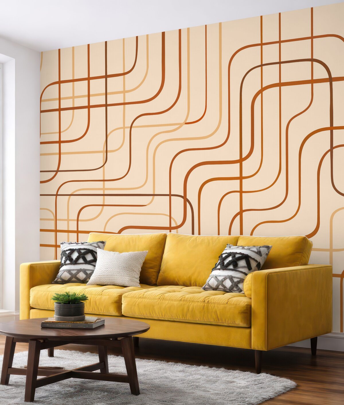 Fototapeta Odcinki geometryczne.