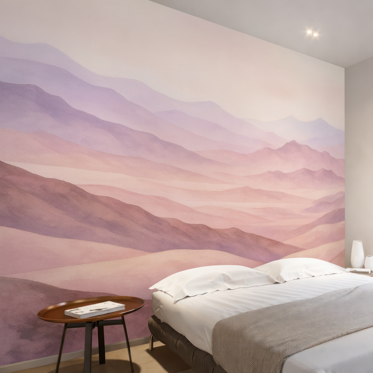 Fototapeta Spokojne wzniesienia o poranku.