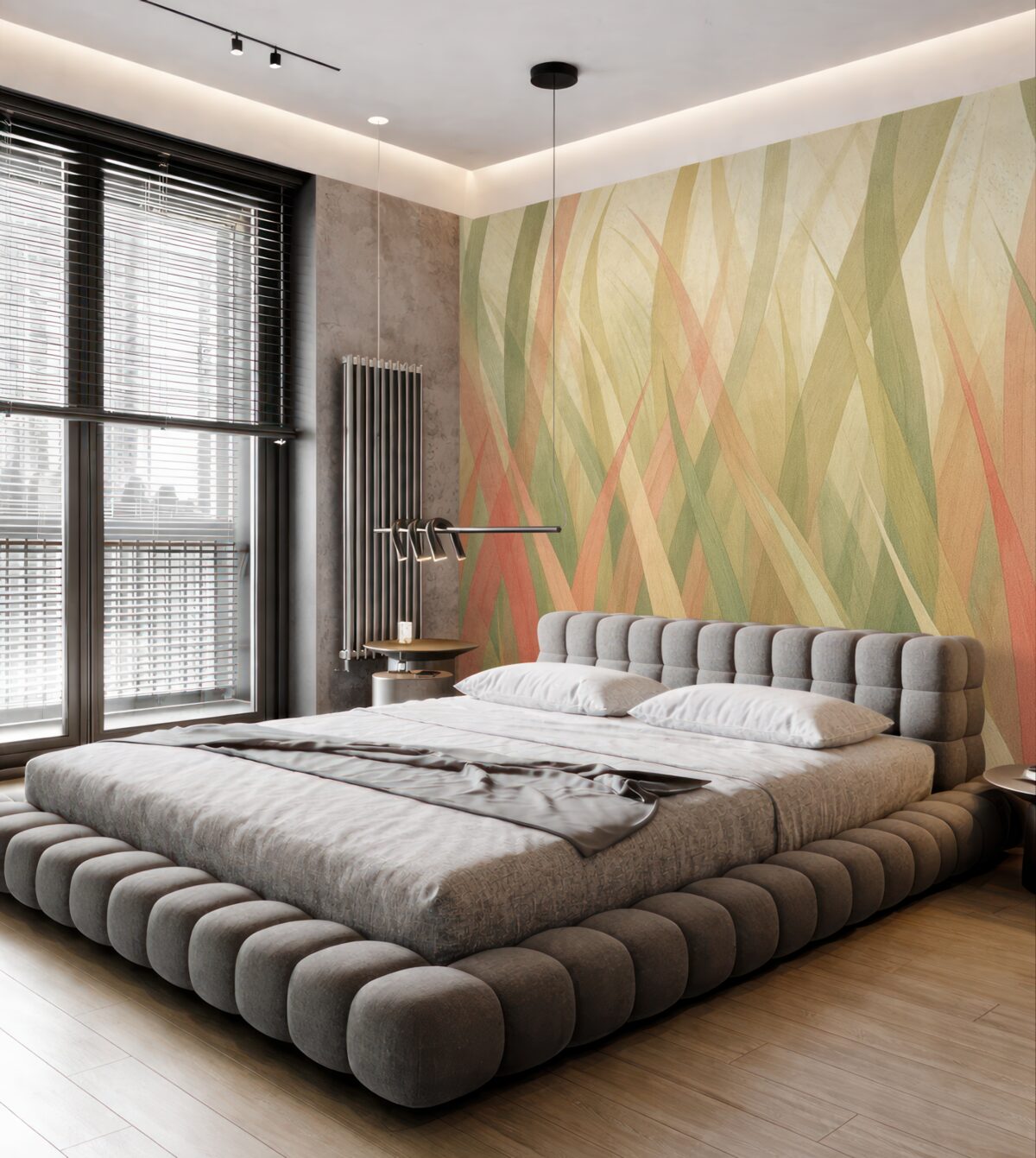 Fototapeta Abstrakcyjne, wielobarwne liście.