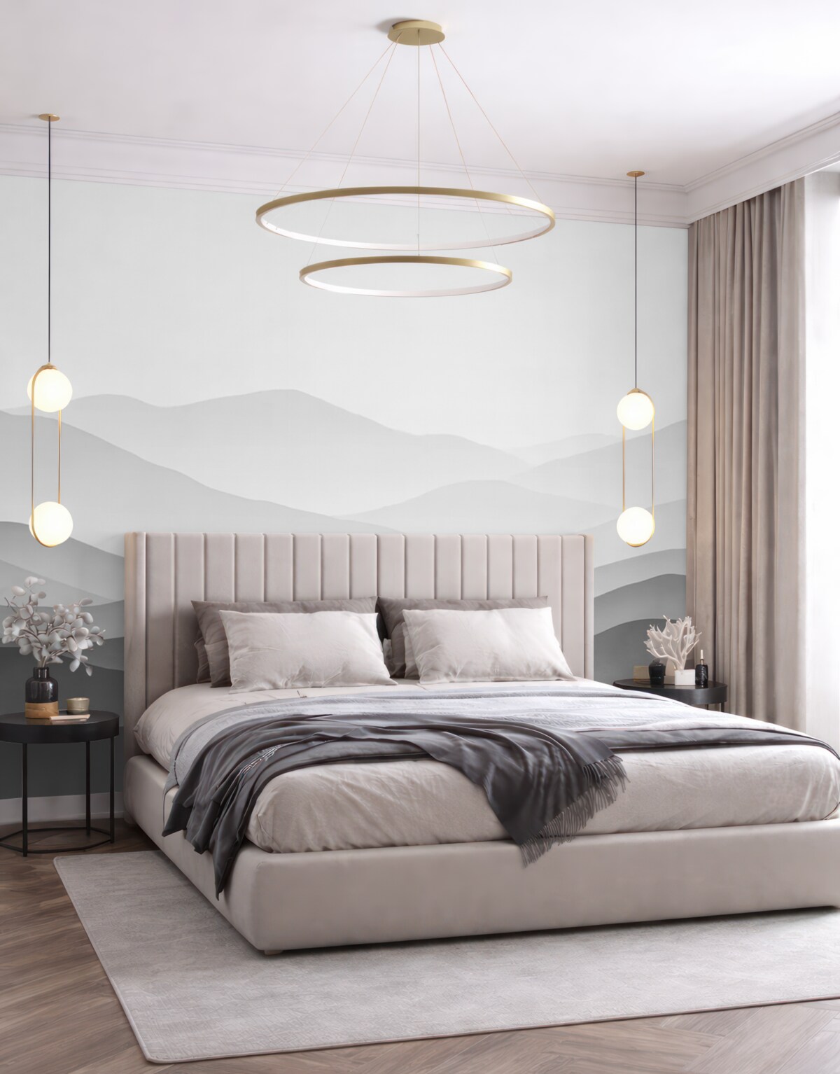 Fototapeta Stylowe, minimalistyczne fale.