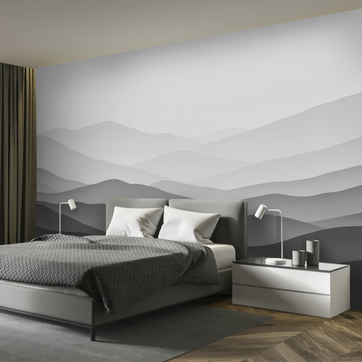 Fototapeta Stylowe, minimalistyczne fale.