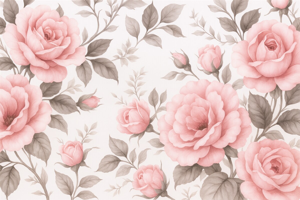 Fototapeta Liście w klimacie retro.