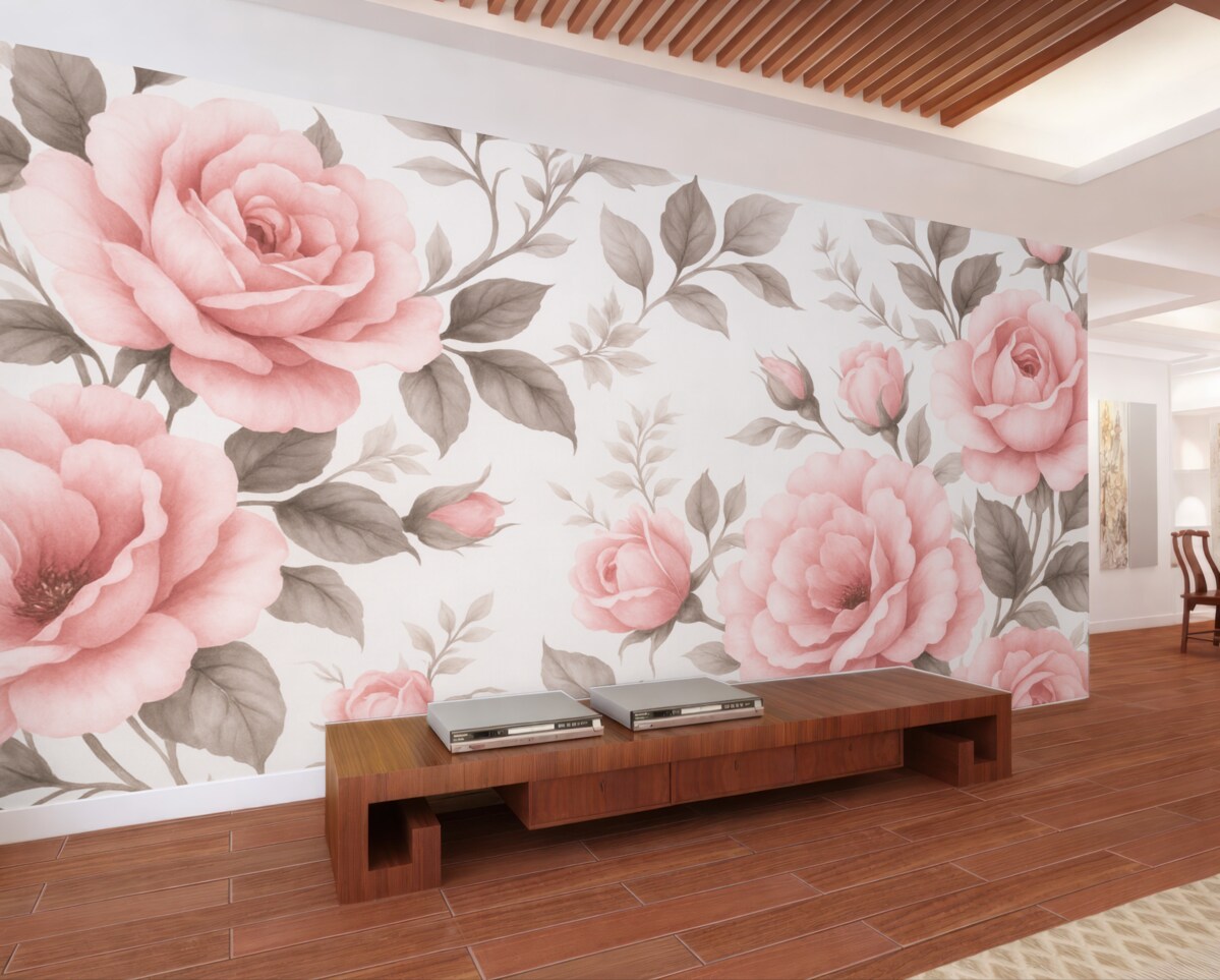 Fototapeta Liście w klimacie retro.