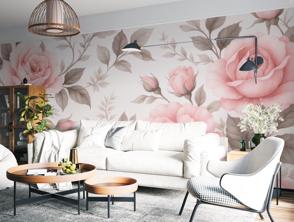 Fototapeta Liście w klimacie retro.