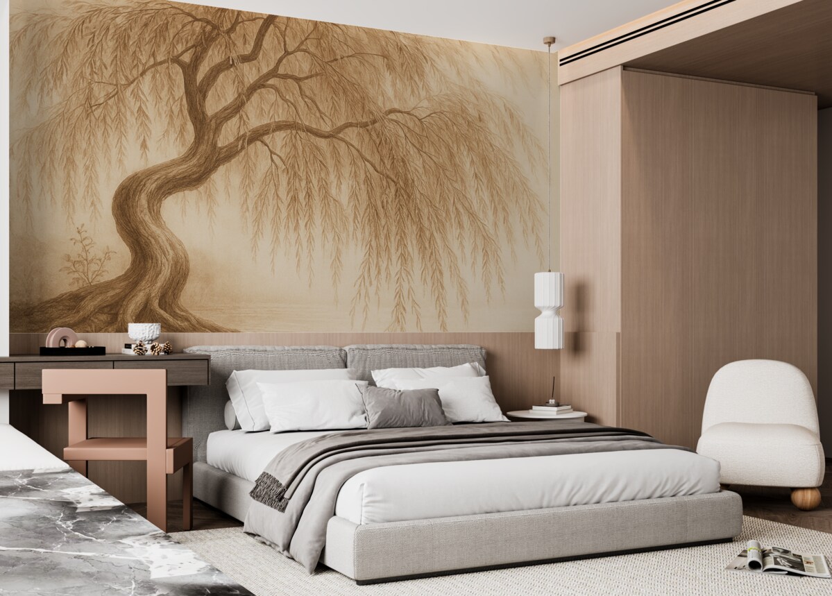 Fototapeta Drzewo, drzewo w delikatnych odcieniach.