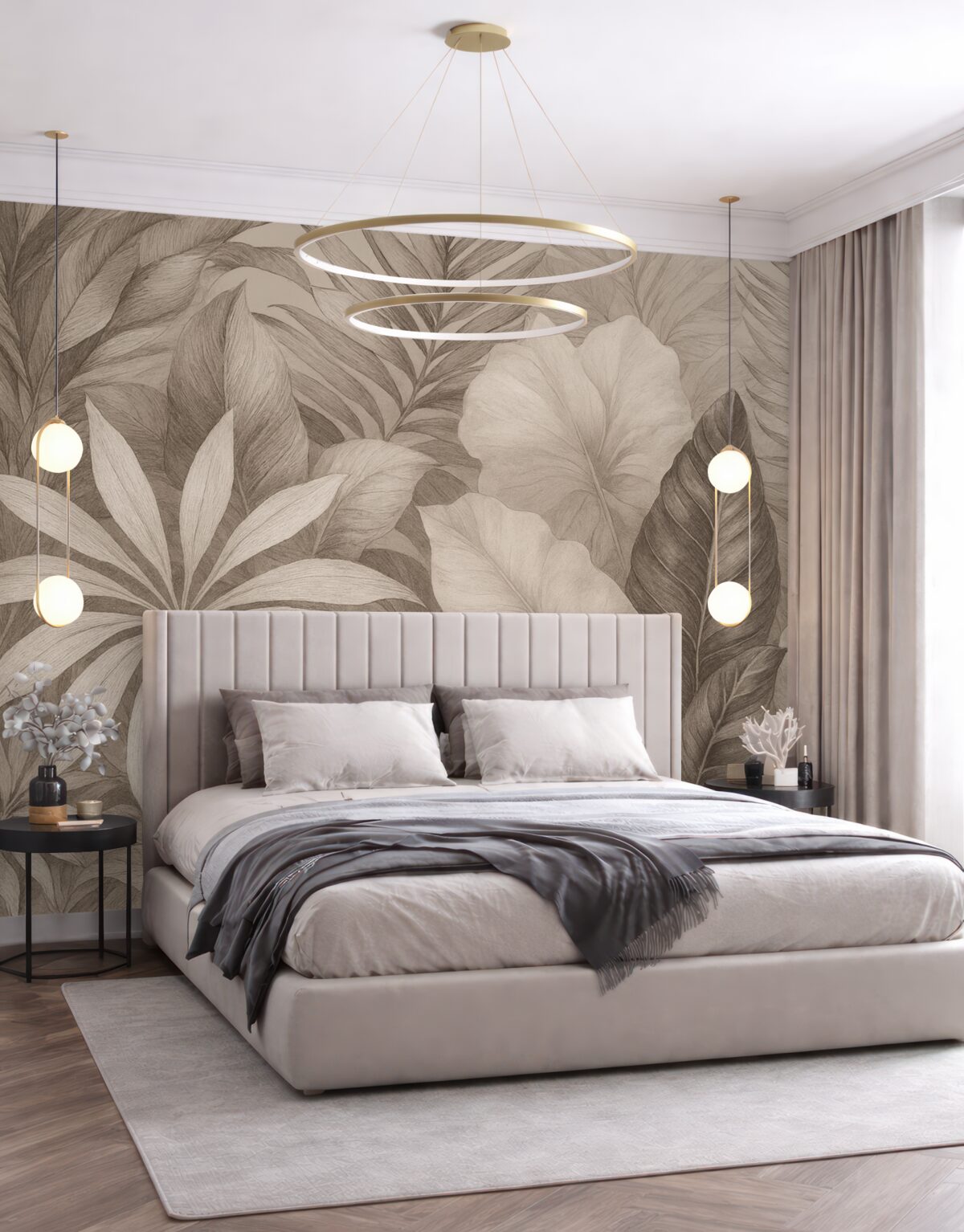 Fototapeta Ogromne tropikalne liście.