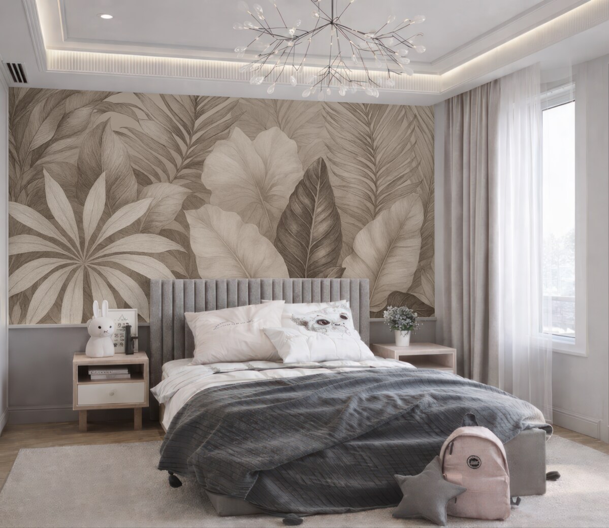 Fototapeta Ogromne tropikalne liście.