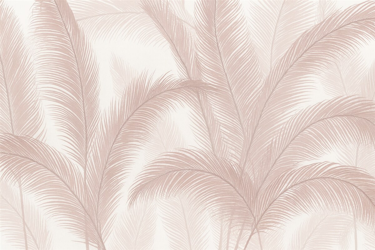 Fototapeta Palmowe liście w różowym kolorze.