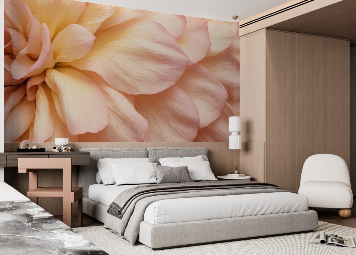 Fototapeta Wielkie płatki, różowe tonacje.