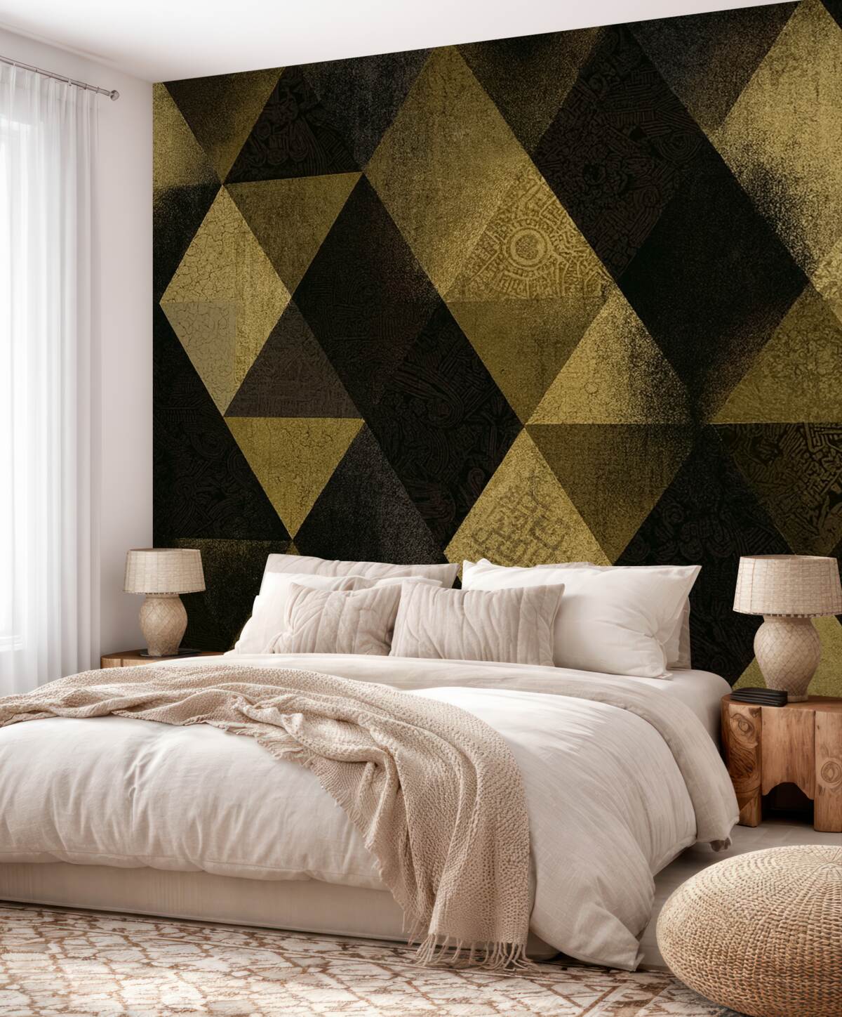 Fototapeta Dekoracje w eleganckiej geometrii.